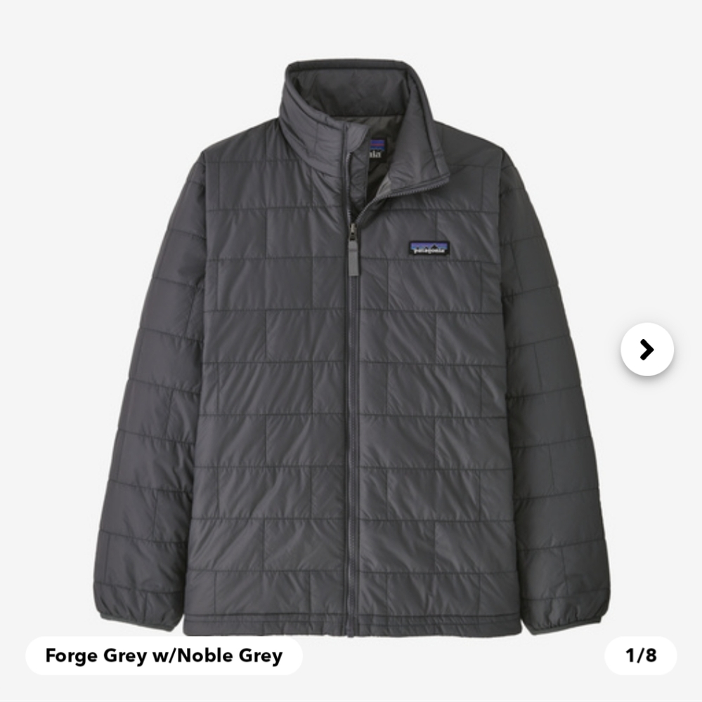 Kids Patagonia Nano Puff Jacket size XL (14)